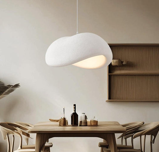 Suspension WABI-SABI MOONWAVE – Galet Asymétrique 40 cm